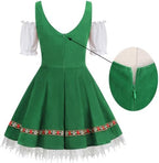 GRAJTCIN Womens Oktoberfest Costume, Velvet German Bavarian Dress for Halloween Carnival