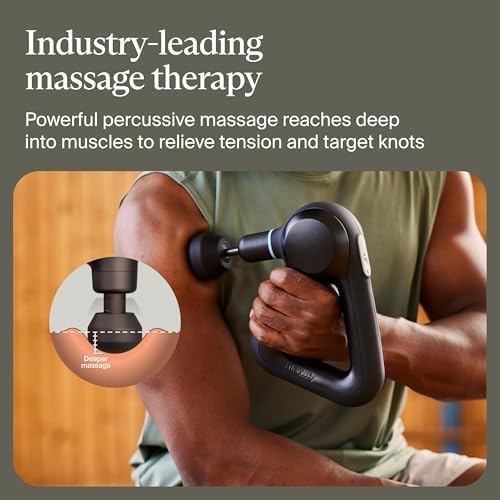 TheraGun Therabody Prime (5th Generation) - Deep Tissue Percussion Therapy Massage Gun - Bluetooth Enabled, Personal Massager for Pain Relief in Neck, Back, Leg, Shoulder and Body (Black)