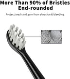 Replacement Toothbrush Heads Compatible with TAO Clean Electric Toothbrush Replacement Heads,5 Pack (Black)