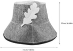 Water Absorption Sauna Hat Soft Portable Fisherman's Felt Sauna Hat Insulate Felt Sauna Hat Sauna(Gray)