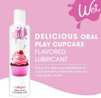 Wet Frosted Cupcake Premium Flavored Edible Lube for Men, Women and Couples | Long-Lasting, Condom Safe, Sugar Free, 3 fl oz