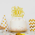 It's My 100th Birthday Cake Topper - Gold Glitter Happy 100th Birthday Cake Decor - 100 and Fabulous,Cheers to 100 Years Old Birthday Party Supplies
