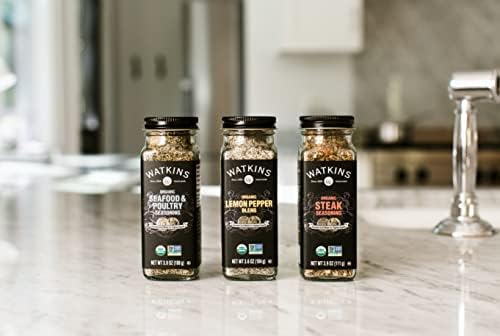 Watkins Gourmet Organic Spice Jar, Steak Seasoning, 3oz