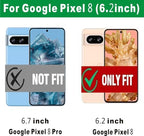 Compatible with Google Pixel 8 Case, Shock-Absorption Flexible TPU Rubber Protective Cell Phone Cover for Pixel 8 (2023) Black