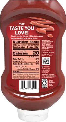 Hunt's Tomato Ketchup Squeeze Bottle, 32 oz (Pack of 3)