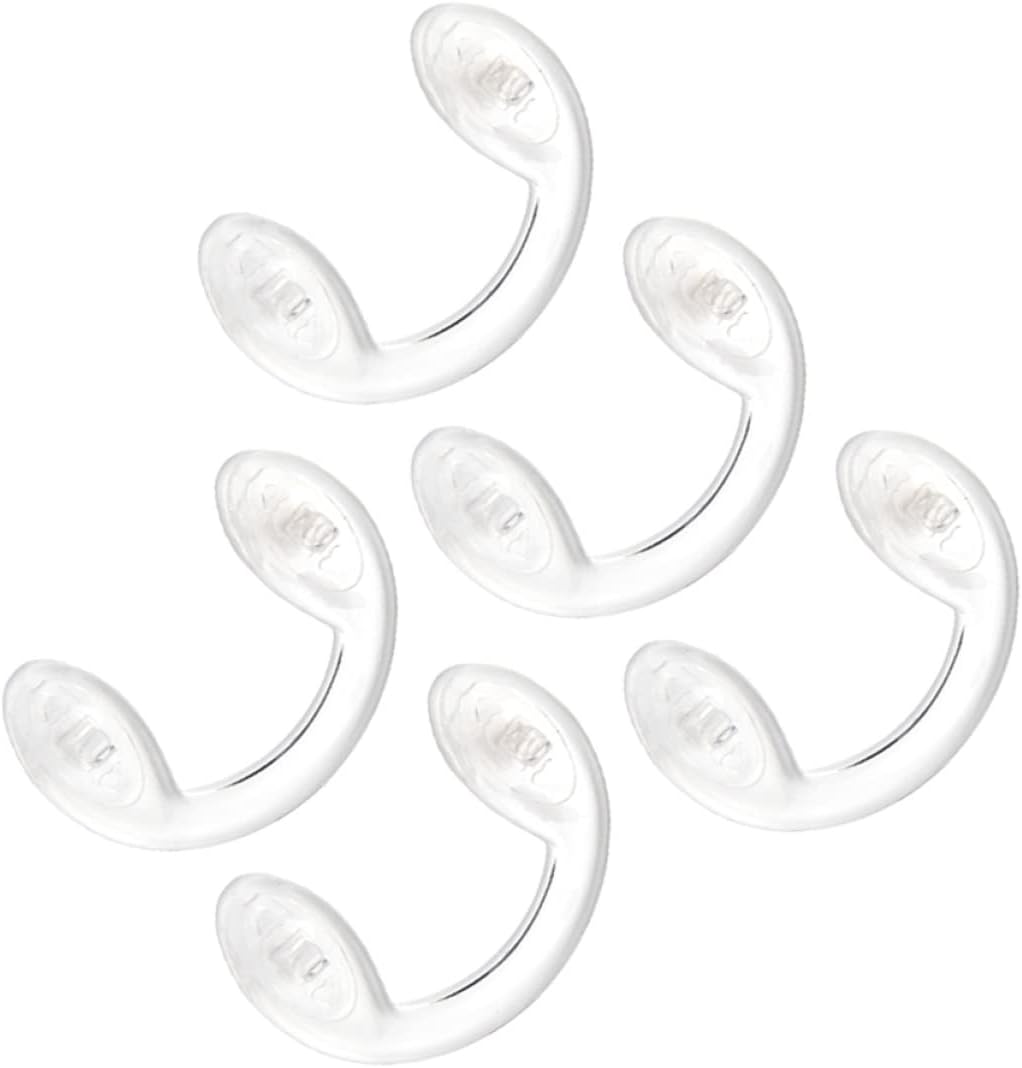Healeved 5Pcs Slip Silicone Nose Pads for Glasses Flexible Shaped Design for Students Replacement for Comfort and Support