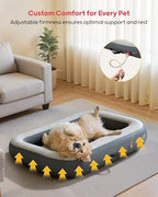 QPAU Inflatable Dog Bed for Home Travel and Outdoor, Pet Mattress for Small, Medium & Large Dogs (Pump Included