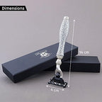 3 Edge Shaving Razor Handmade Silver Antique Design Handle Beard and Mustache Safety Razor For Men Perfect Shave