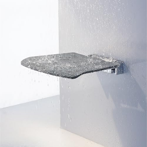 Smedbo FK414 Folding Wall Mounted Shower Seat, Grey
