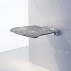 Smedbo FK414 Folding Wall Mounted Shower Seat, Grey