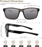 Bifocal Reading Sunglasses for Men Women, Casual Sport Wrap Around Sun Readers TR90/Rubber Arms UV400 Outdoor