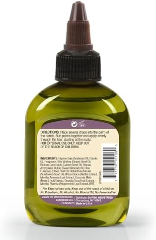 Difeel Grapeseed Premium Hair Oil 2.5 oz. - Natural Grapeseed Oil for Hair