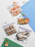 24/7 Bags- Snack Freezer Bags - 300 Count with Expandable Bottom and New Calendar Feature, Easy Fill On The Go