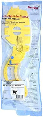 Ambu Mini Perfit ACE Preformed Extrication Cervical Collar One Size Adjustable Neck Circumference 000281106