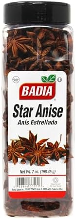 Badia Star Anise, 7 oz – Whole Dried Star Anise Pods for Baking, Teas & Authentic Dishes, Aromatic Spice