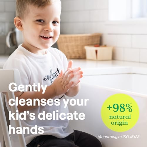 ATTITUDE Foaming Hand Soap for Kids, EWG Verified, Dermatologically Tested, Plant- and Mineral-Based Ingredients, Vegan, Vanilla & Pear, 10 Fl Oz