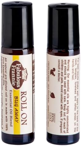 Fabulous Frannie Bug Away Essential Oil Blend Roll-On Made with Pure Essential Oils 10 ml