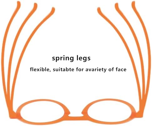 Round Reading Glasses for Women, Big Nerd Glasses Circular Frame Glasses, Anti-Fatigue Blue Light Blocking Glasses