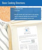 CLEAR CREEK Certified Glyphosate Residue Free Bulk Red Lentils | 25 lbs | Non-GMO | Kosher | Vegan