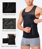 Men Body Shaper Slimming Vest Tight Tank Top Compression Shirt Tummy Control Underwear Moobs Binder