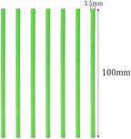 50Pcs Candy Paper Sticks Candy Making Treat Stick for Christmas Birthday Party Cake Pop Cupcake Topper Rainbow Candy Cookie Dessert Chocolate Sucker (Light Green, 3.5x100mm)