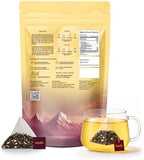 Nepaya Lemon Ginger Green Tea Bags – 50 Biodegradable Pyramid Teabags, Low Caffeine, Fruity Citrus Flavor with Zesty Lemon & Spicy Ginger, Premium High-Grown Nepal Green Tea