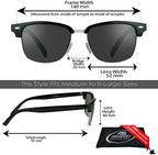 proSPORT Classic Reading Sunglass Reader Full Lens (not bifocal) Magnified Horn Rimmed Yacht Style