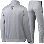 Men's Casual Tracksuit Long Sleeve Sweatsuit Athletic Set Full Zip Running Jogging Sports Jacket and Pants
