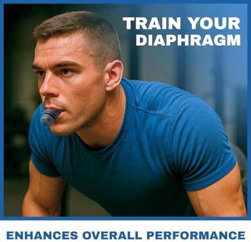 Compact Breathing Exercise Device for Lungs Made in USA Respiratory Lung Exerciser Device with Adjustable Valve - Diaphragm & Core Trainer Device for Athletes o2 Portable Breathing Trainer