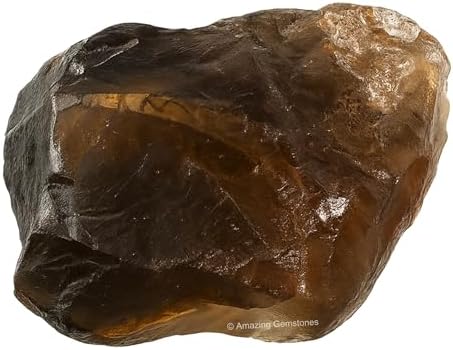 Amazing Gemstone Smoky Quartz Raw Crystals and Healing Stones, Natural Rocks for Tumbling and DIY Raw Stones and Crystals (1 Piece)
