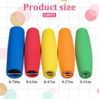 10 Pcs Foam Grip Tubing, No-Cut Foam Tubes Grips, Adaptive Utensil Cutlery Padding Grip Handle, Comfort Grips for Elderly, Tools, Multicolor
