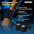 Hampton Adams | As Seen on Shark Tank | Self Adhesive Bandage Wrap (14-Pack) | 15ft | Pet Safe | Breathable Athletic Elastic Cohesive Bandage for Sports Injury Ankle Knee Wrist sprains (Black)