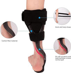 KEULEN Foot Drop Orthosis, Carbon Fiber Foot Inversion Orthosis Splint Support, Light Ankle Brace, for Foot Drop, Plantar Fasciitis, Achilles Tendonitisinjury Recover Hemipleia Stroke