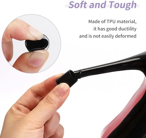 Heel Cover Caps, 4Sizes Heel Protectors, Non-Slip Noise Reducing Heel Replacement Tips,Heel Covers for Stiletto Tips