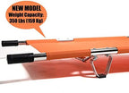 Folding Stretcher Made from Top Grade Aluminum Alloy Gurney Stretcher with Heavy Duty Handles Medical Stretcher with Rubber Feet Portable Stretcher for Patient Transport (Orange)
