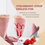 52USA Strawberry Syrup 68 fl oz(2L) Natural Fruit Syrup for Drink Desserts, Boba Tea, Cocktail, Pancakes, Milkshakes, Ice Cream and Shaved Ice, Gluten-Free