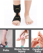 AFO Foot Drop Brace for Kids, Children Drop Foot Braces For Walking with Shoes, Improve Walking Gait, Adjustable Foot Orthosis Brace Support for Sleep Left & Right