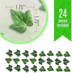 Sugar Robot - Edible Small Ivy Leaves - Small Size - Edible leaves for cake decorating - Premium Crafted - Made in the USA Cake -Set of 24 (Ivy Leaf)