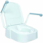 NRS Healthcare Raised Toilet Seat with Arm Rests
