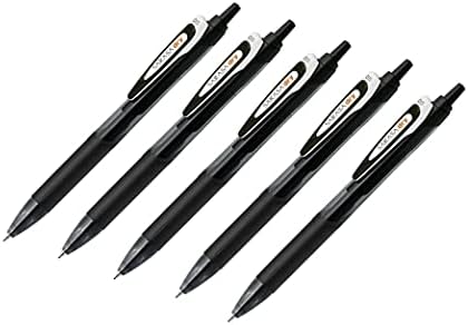 Zebra Sarasa Dry Gel Ink Pen Black (JJ31-BK), 0.5mm Fine, 5 pens per Pack (Japan Import)