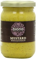 Biona Organic - Mustard - Wholegrain - 200g (Case of 6)