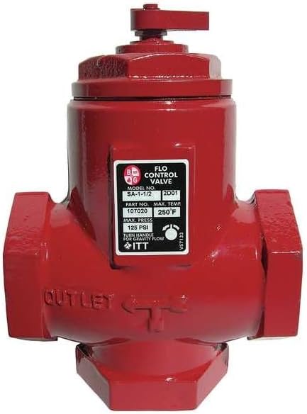 Flo-Control Valve,1 in,FNPT,Cast Iron