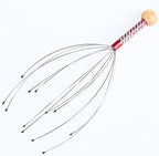 Manual Scalp Massager Octopus Head Scratcher - Relaxation and Stress Relief Tool for Head Tingling, Portable Metal Head Massager(Random Color)