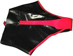 GOCTRN Latex Rubber Handsome Pink And Black Pants Shorts,Custom Colors,S