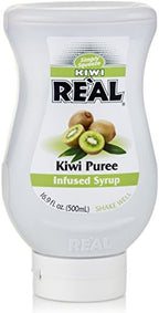 Kiwi Reàl, Kiwi Puree Infused Syrup, 16.9 FL OZ Squeezable Bottle (Pack of 1)