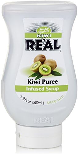Kiwi Reàl, Kiwi Puree Infused Syrup, 16.9 FL OZ Squeezable Bottle (Pack of 1)