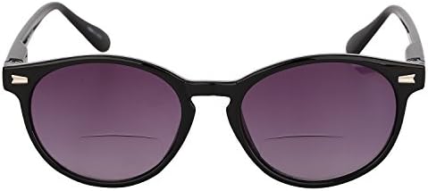Mass Vision (3 Pack) 'The Brilliance' Round Frame Unisex Bifocal Reader Sunglasses with Maximum UV Protection & Spring Hinges
