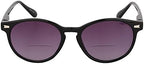 Mass Vision (3 Pack) 'The Brilliance' Round Frame Unisex Bifocal Reader Sunglasses with Maximum UV Protection & Spring Hinges