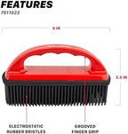 Maxshine Universal Car Carpet Lint & Hair Removal Brush - Electrostatic Rubber Bristles - Efficiently Removes Pet Hair from Dogs, Cats & Other from Interiors & Carpets - Easy-to-Clean