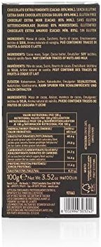Venchi - 85% Extra Dark Chocolate Bar, 3.52oz - Fine Cocoa Blends - Gluten Free - Vegan